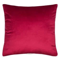 STOF Coussin de Noël carré (45 x 45 cm) Hohoho Joyeux Noël Rouge Sale