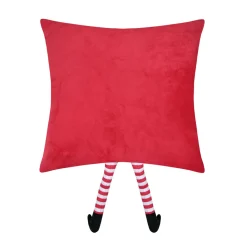 STOF Coussin de Noël carré velours (45 x 45 cm) Edgard Renne Caramel Rouge Discount