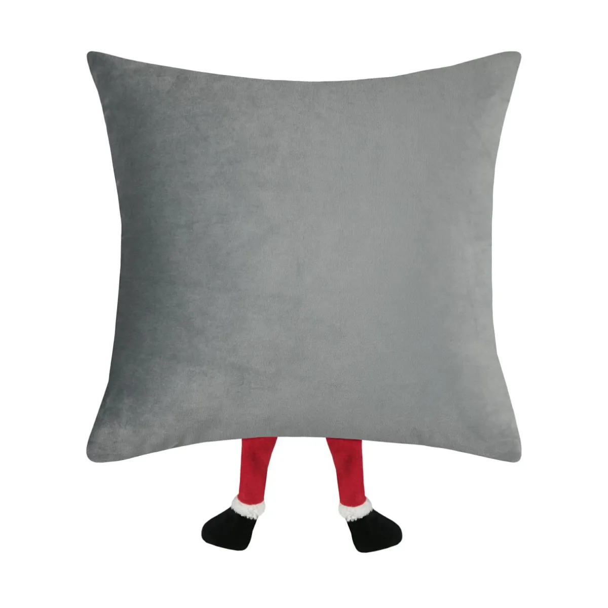 STOF Coussin de Noël carré velours (40 x 40 cm) Edgard lutin Gris Sale