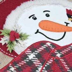 STOF Coussin de Noël coton et laine (45 x 45 cm) Winty Rouge Best