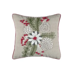 STOF Coussin de Noël coton et laine (45 x 45 cm) Winty Naturel
