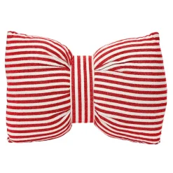 KAEMINGK Coussin de Noël rectangulaire (60 x 40 cm) Nœud Rouge Discount