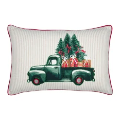 STOF Coussin de Noël rectangulaire (35 x 55 cm) Gifted Vert New
