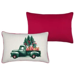 STOF Coussin de Noël rectangulaire (35 x 55 cm) Gifted Vert New
