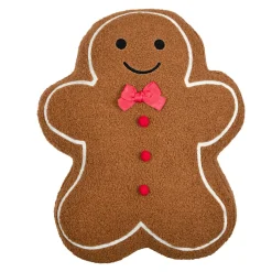 STOF Coussin de Noël rectangulaire (40 x 50 cm) Délice Pain d'épices Marron Hot