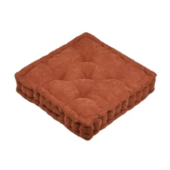 STOF Coussin de sol carré velours (45 x 45 cm) Dandy Terracotta Outlet