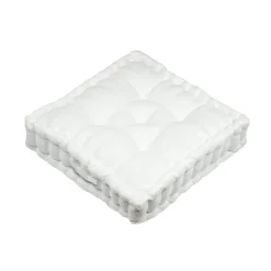 STOF Coussin de sol carré velours (45 x 45 cm) Dandy Ecru