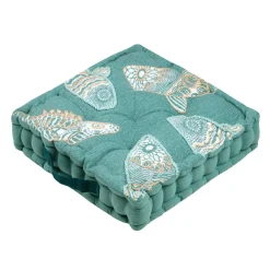STOF Coussin de sol coton (45 x 45 cm) Barbade Vert celadon Vert céladon New