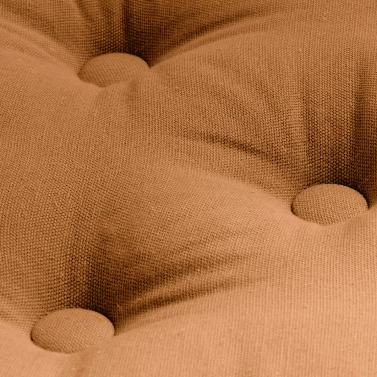 EMINZA Coussin de sol coton (60 x 60 cm) Pixel Camel Hot