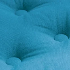 EMINZA Coussin de sol coton (60 x 60 cm) Pixel Bleu turquoise Outlet