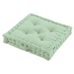 EMINZA Coussin de sol coton (60 x 60 cm) Pixel Vert menthe Clearance