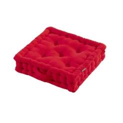 EMINZA Coussin de sol coton (40 x 40 cm) Pixel Rouge Sale