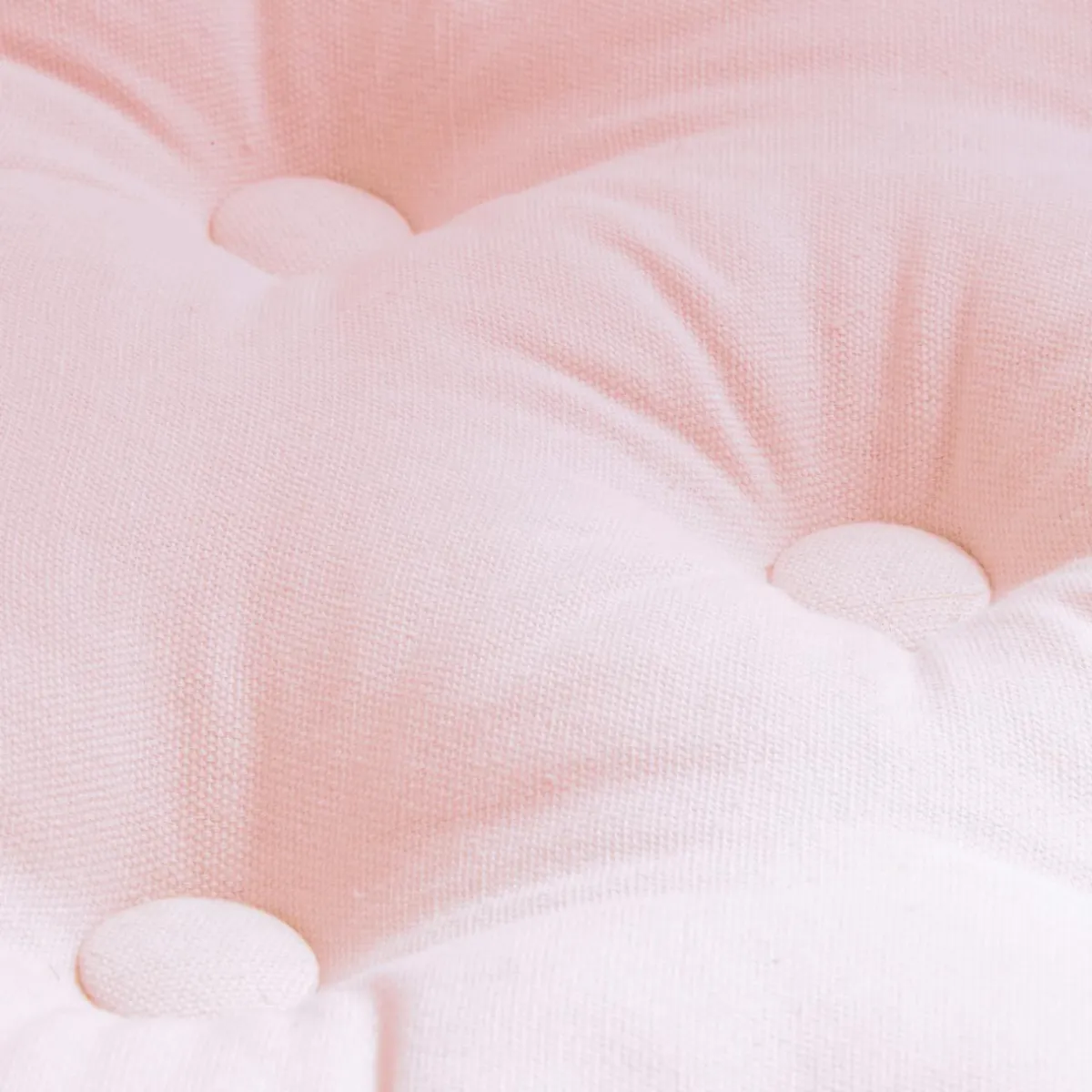 EMINZA Coussin de sol coton (50 x 50 cm) Pixel Rose poudré Outlet