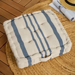 EMINZA Coussin de sol extérieur (45 x H10 cm) Nautira Bleu marine Clearance