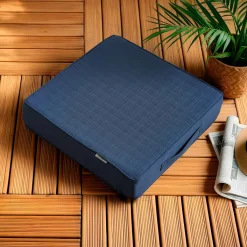 EMINZA Coussin de sol extérieur déhoussable (45 x 45 cm) Sunset Bleu nuit
