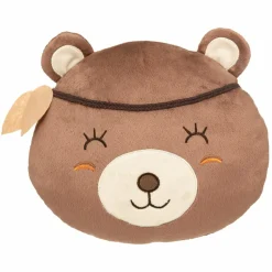 Atmosphera createur d'interieur for kids Coussin enfant (27 x 30 cm) Tête d'Ours Marron Discount