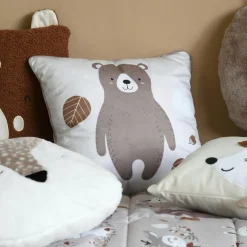 STOF Coussin enfant carré (40 x 40 cm) Gabin Taupe Hot