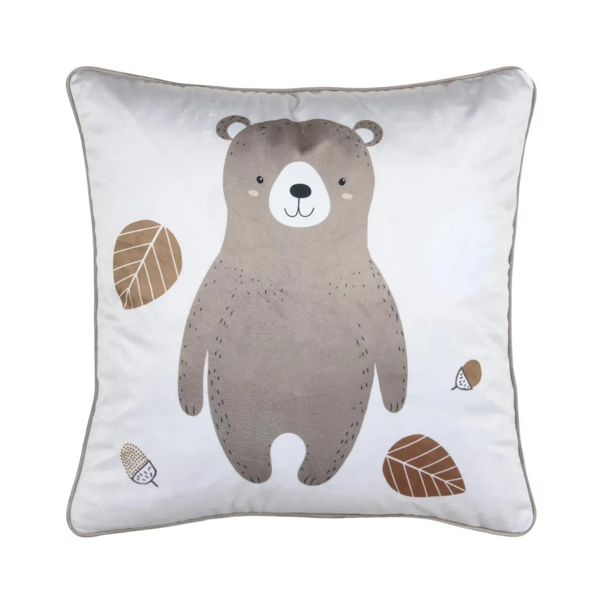 STOF Coussin enfant carré (40 x 40 cm) Gabin Taupe Hot