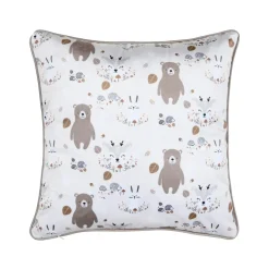 STOF Coussin enfant carré (40 x 40 cm) Gabin Taupe Hot