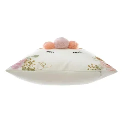 ATMOSPHERA Coussin enfant carré (40 x 40 cm) Licorne Pompons Multicolore Online