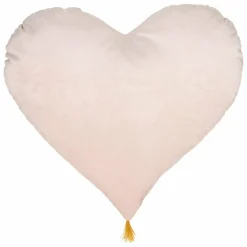 Atmosphera createur d'interieur for kids Coussin enfant cœur (40 x 45 cm) Polie Rose New