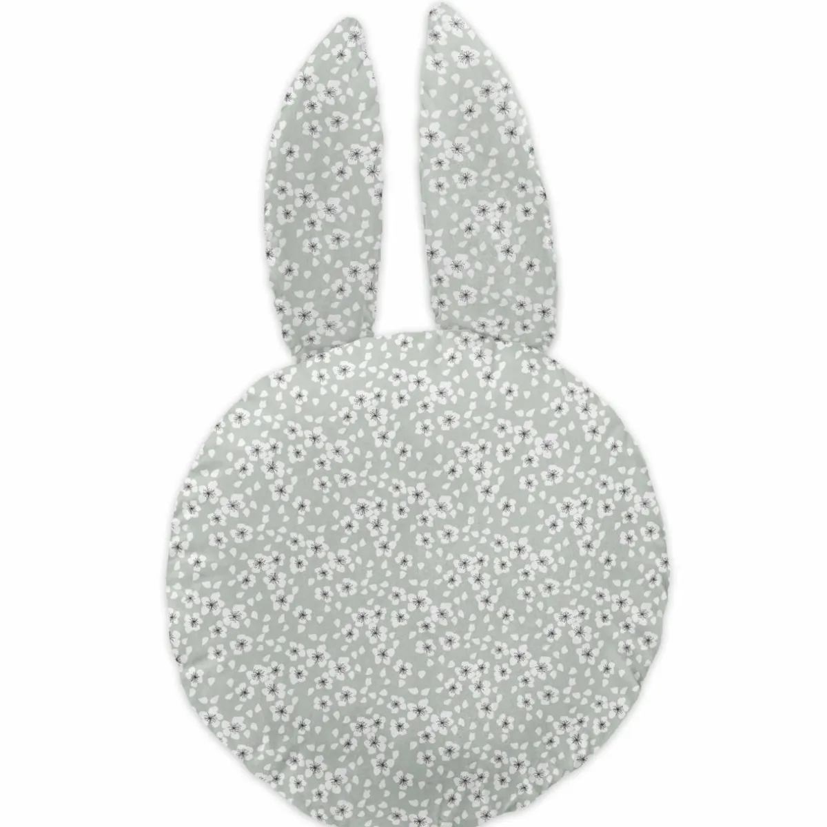 L'EFFET PAPILLON Coussin enfant Lapin (30 cm) Jardinage Blanc