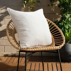 EMINZA Coussin extérieur carré (60 x 60 cm) Sunset Ecru