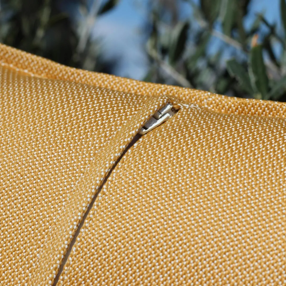 MOBELLIA Coussin extérieur carré (45 x 45 cm) Boraé Ocre Jaune ocre Hot