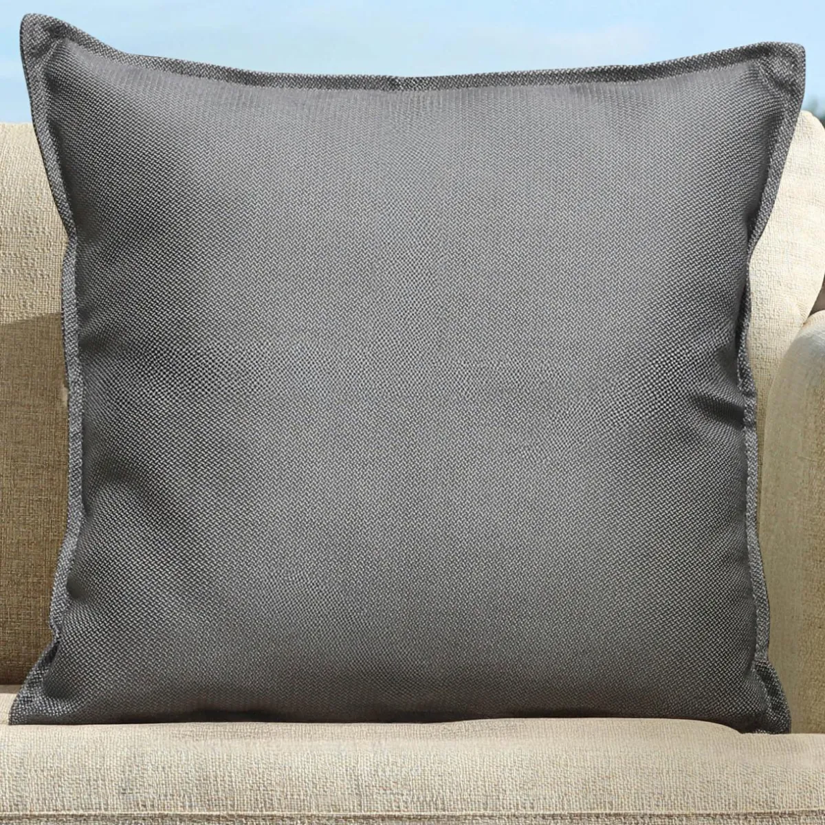 MOBELLIA Coussin extérieur carré (60 x 60 cm) Boraé Gris Clearance