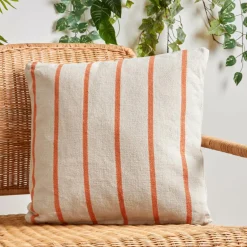 EMINZA Coussin extérieur carré toile de coton (50 x 50 cm) Ocealys Corail Orange Online