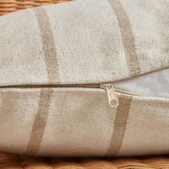 EMINZA Coussin extérieur carré toile de coton (50 x 50 cm) Ocealys Beige Best