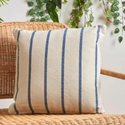 EMINZA Coussin extérieur carré toile de coton (50 x 50 cm) Ocealys Bleu marine Online