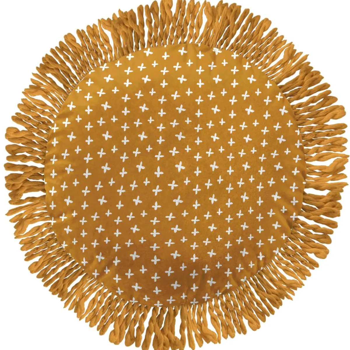 L'EFFET PAPILLON Coussin Lion rond enfant (40 cm) Charlie Multicolore Hot