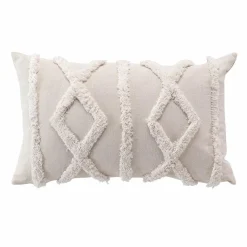 DOUCEUR D'INTERIEUR Coussin rectangulaire (30 x 50 cm) Safira Ecru Hot