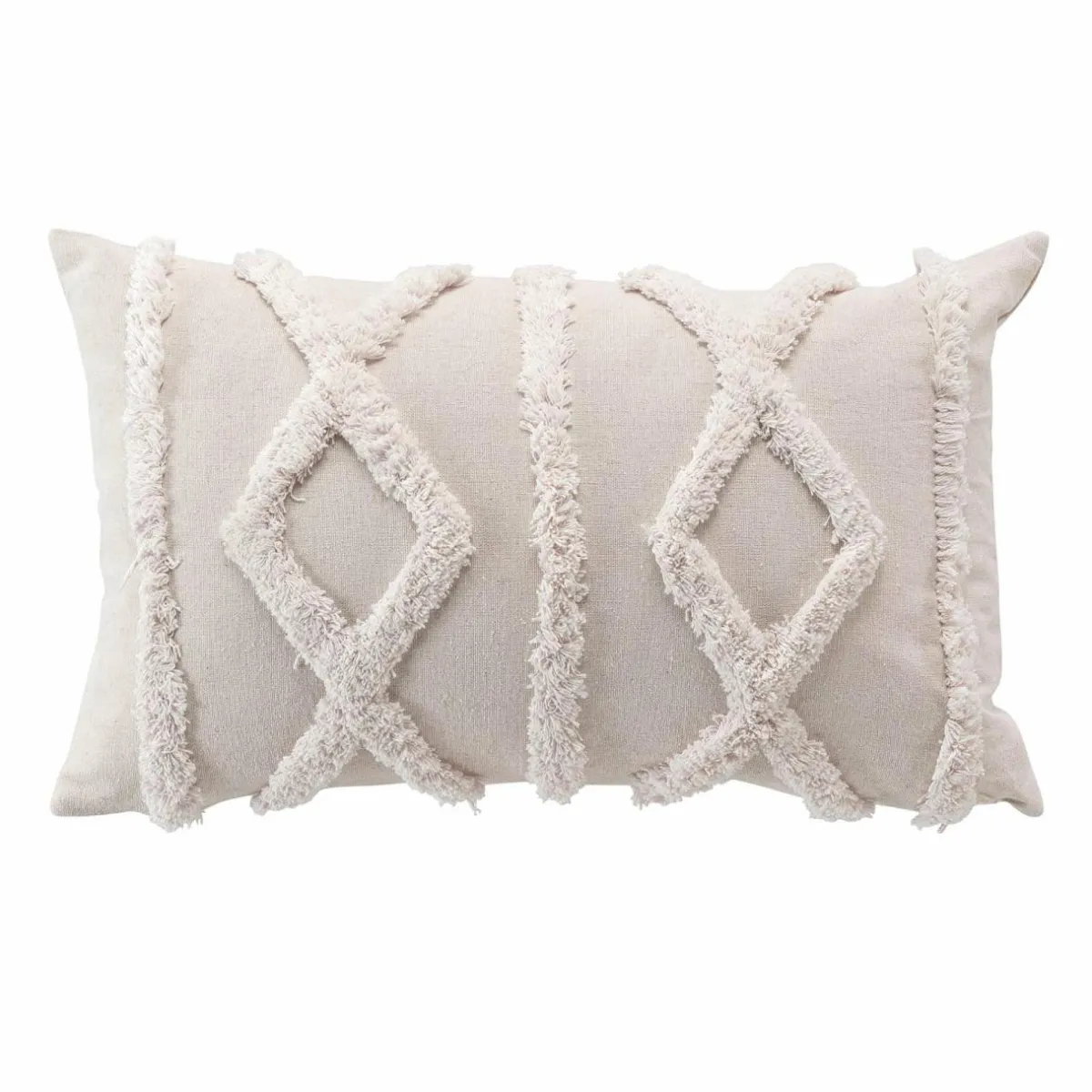 DOUCEUR D'INTERIEUR Coussin rectangulaire (30 x 50 cm) Safira Ecru Hot