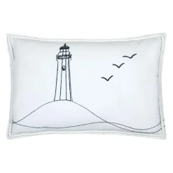STOF Coussin Rectangulaire (40 x 60 cm) Bordemer Blanc Clearance
