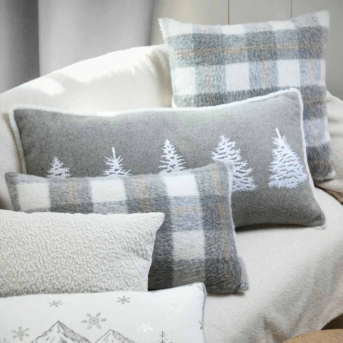 STOF Coussin rectangulaire (30 x 50 cm) Gresy Ivoire New