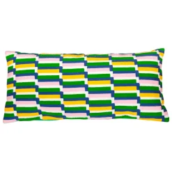 Atmosphera, cru017dateur d'intu017drieur Coussin rectangulaire brodé (35 x 75 cm) Disso Multicolore Online