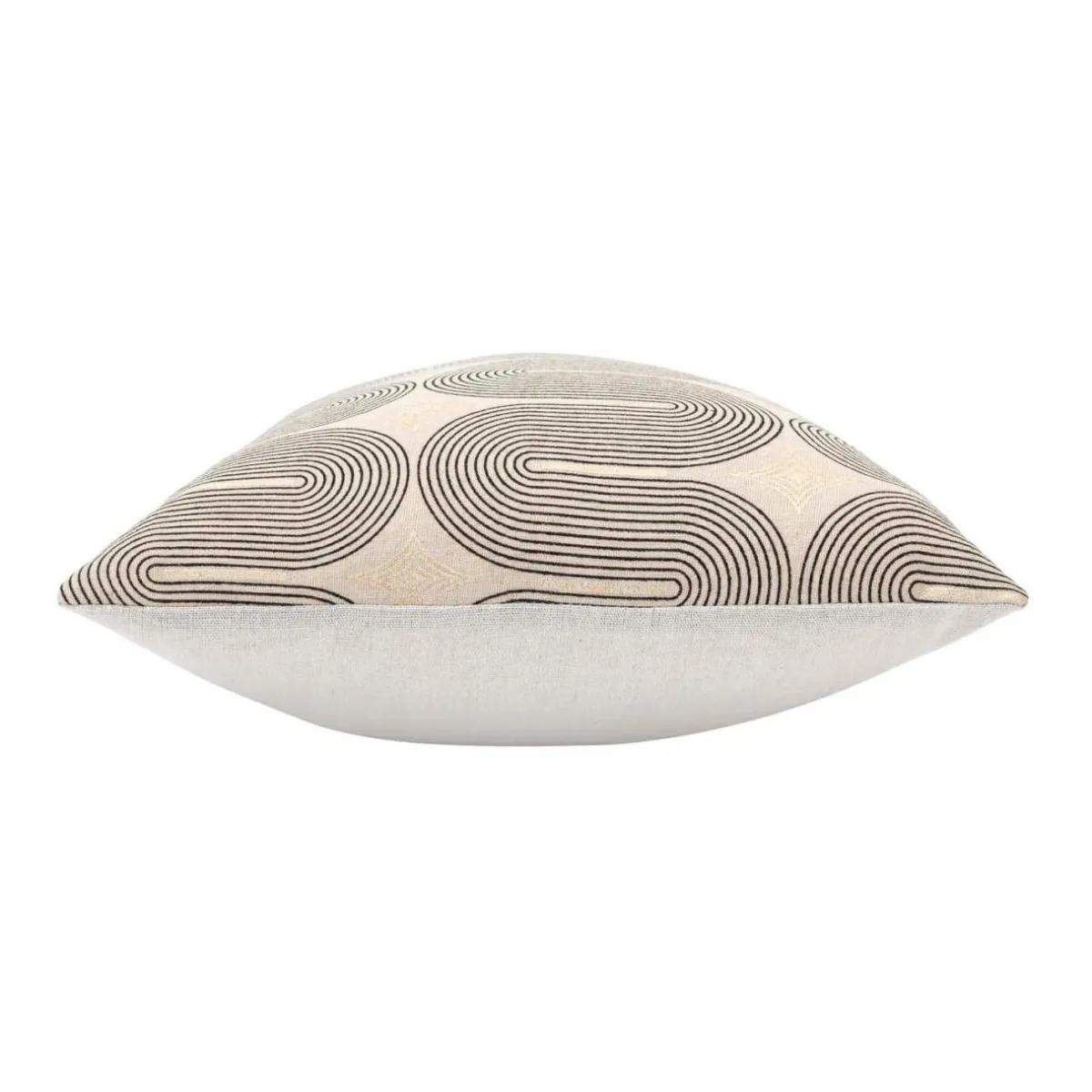 douceur d'intu017drieur Coussin rectangulaire coton (40 x 60 cm) Ondine Noir Hot