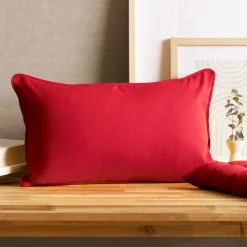EMINZA Coussin rectangulaire coton (30 x 50 cm) Pixel Rouge Online
