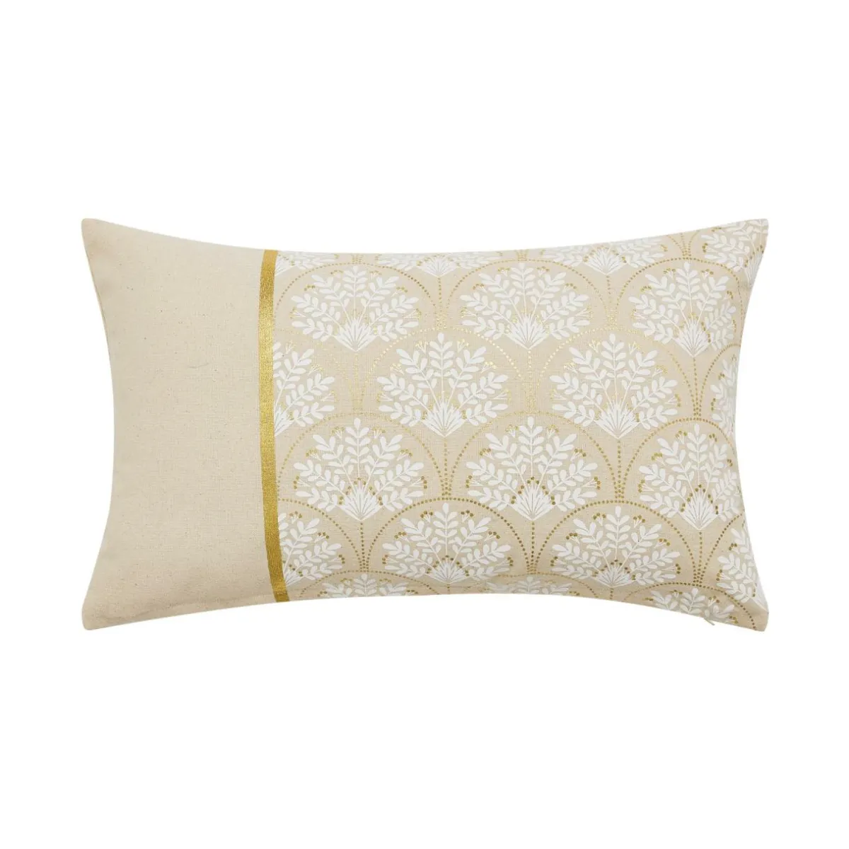 douceur d'intu017drieur Coussin rectangulaire coton (30 x 50 cm) Majestia Beige Hot