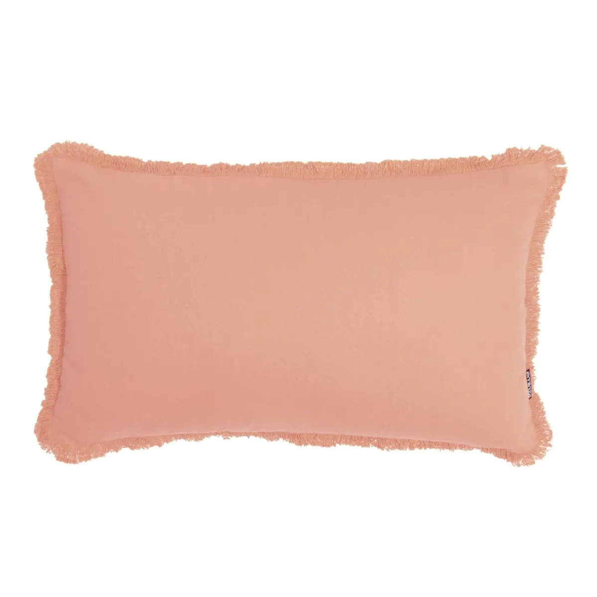 EMINZA Coussin rectangulaire coton (40 x 60 cm) Pixel franges Rose Pêche Clearance