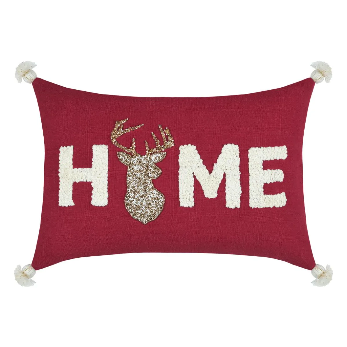 STOF Coussin rectangulaire coton (35 x 50 cm) Finna Rouge Sale