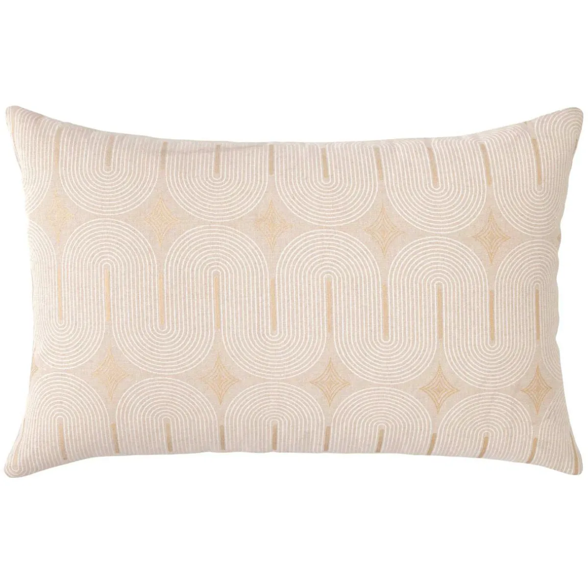 douceur d'intu017drieur Coussin rectangulaire coton (40 x 60 cm) Ondine Blanc New