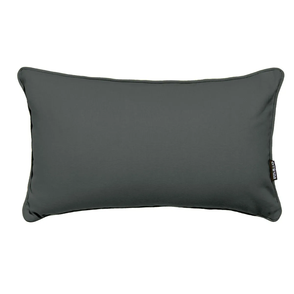 EMINZA Coussin rectangulaire coton (30 x 50 cm) Pixel Gris Anthracite Best