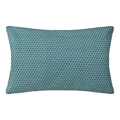 ATMOSPHERA Coussin rectangulaire coton (30 x 50 cm) Otto Bleu canard Hot