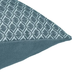 ATMOSPHERA Coussin rectangulaire coton (30 x 50 cm) Otto Bleu canard Hot