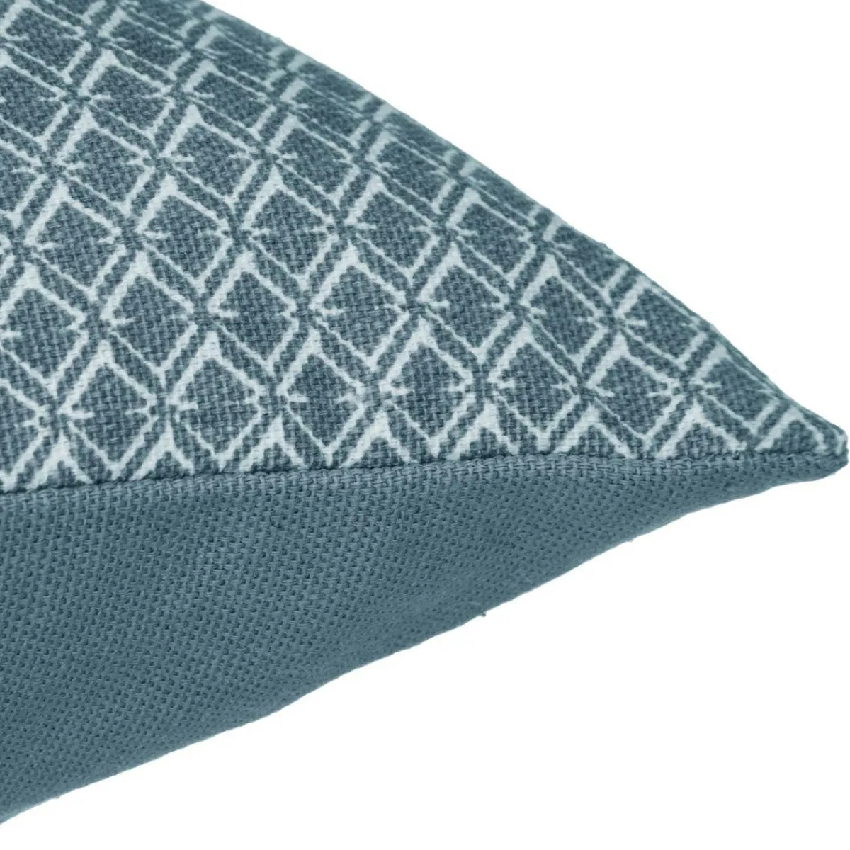 ATMOSPHERA Coussin rectangulaire coton (30 x 50 cm) Otto Bleu canard Hot