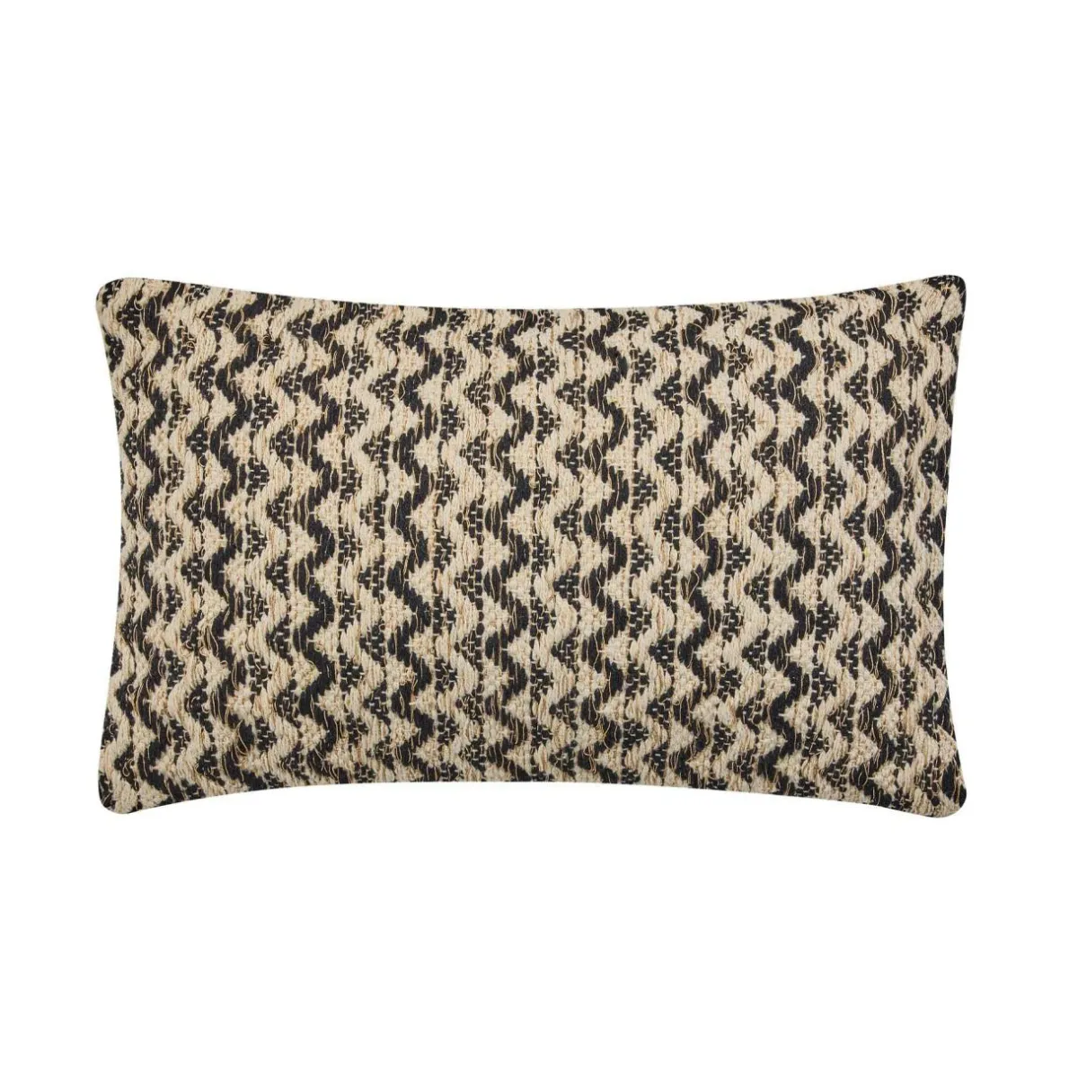 douceur d'intu017drieur Coussin rectangulaire coton (30 x 50 cm) Loumeo Noir Sale