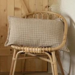 EMINZA Coussin rectangulaire coton (50 x 80 cm) Marius Marron